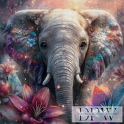 Lilies Elephant by ellufija with 250 colors