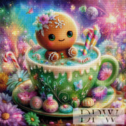 Gingerbread Man Partying by Catill with 370 Colors DWP-2973