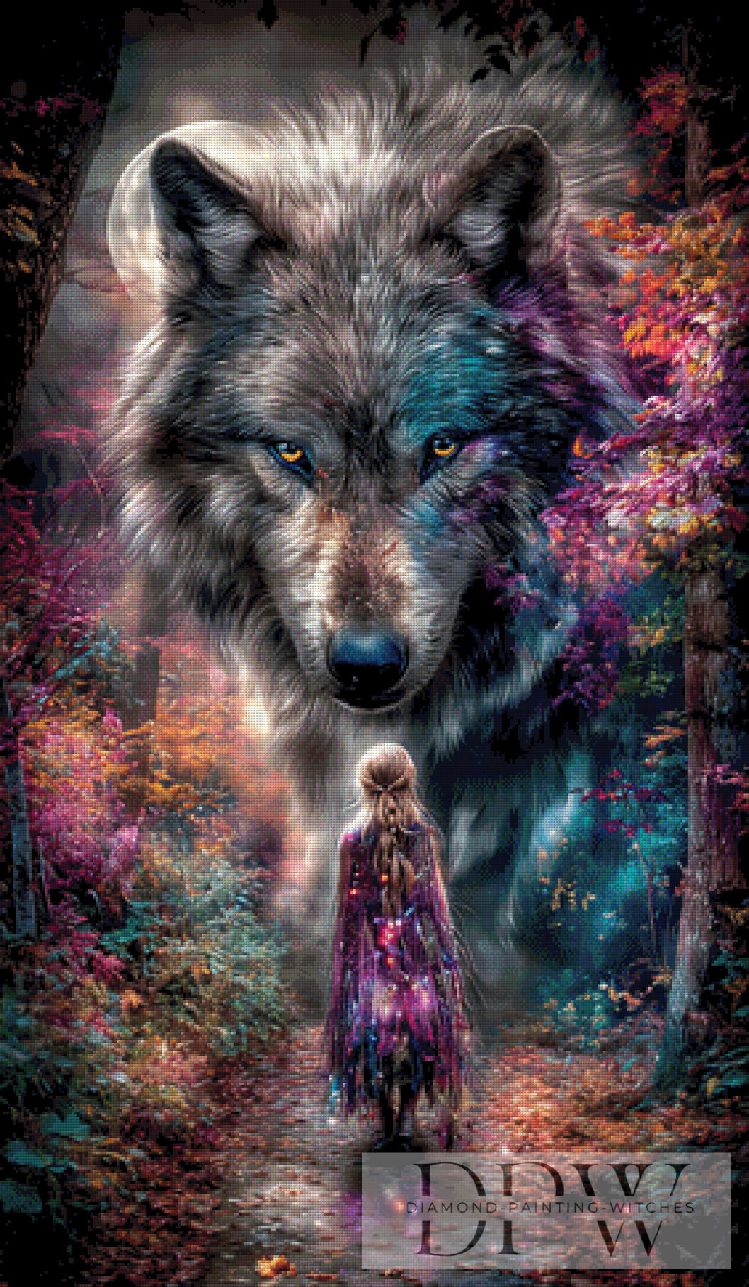 la fille et le loup by Morrigan mit 250 Farben