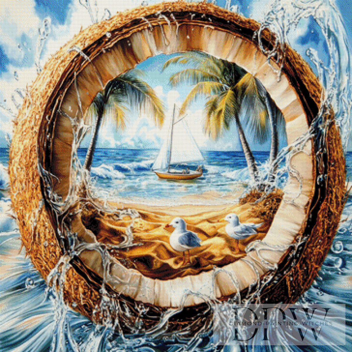 Coconut Beach by Moonlight mit 240 Farben