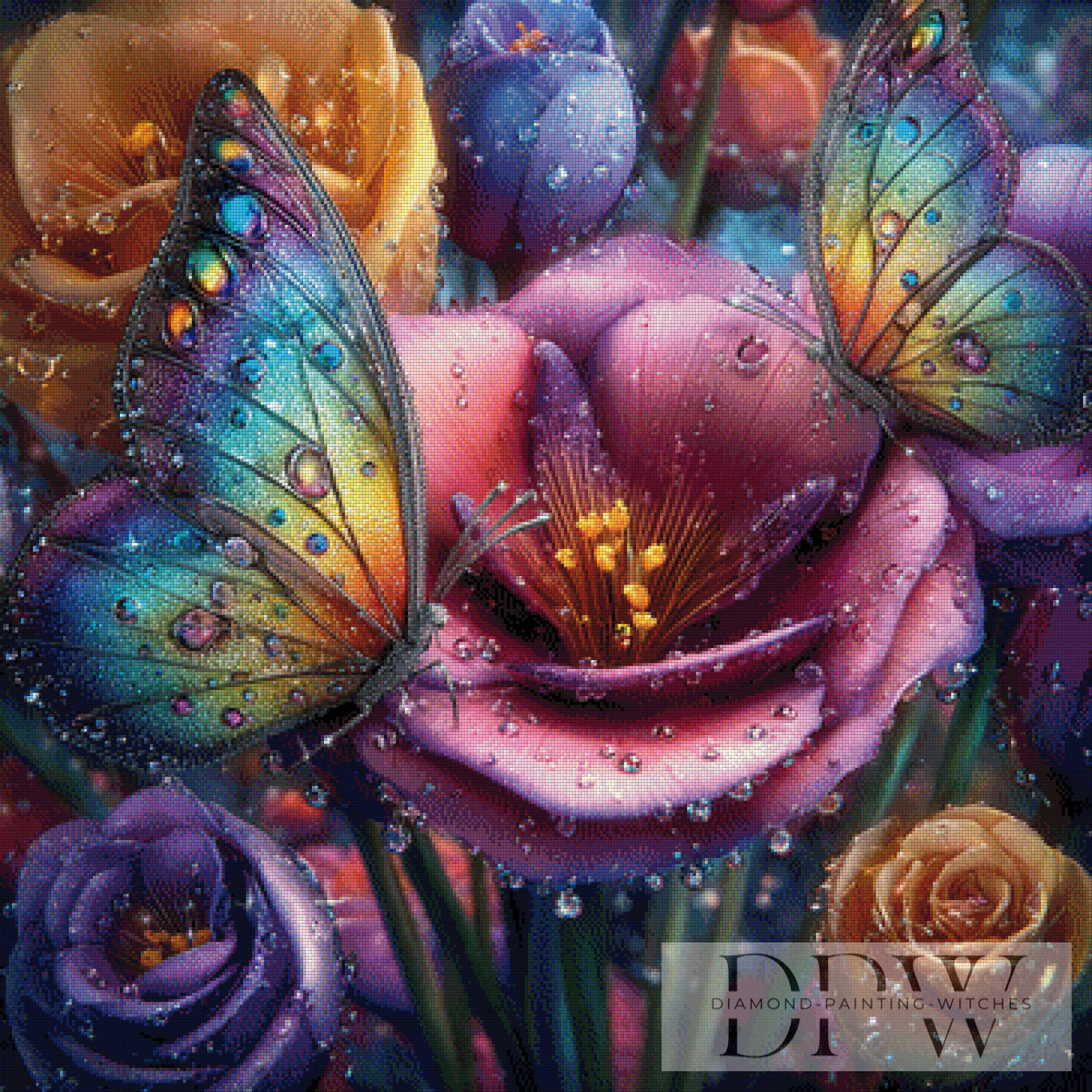 Deep Blue Desert by Artifey, 90x90cm with 200 colors DPW-019