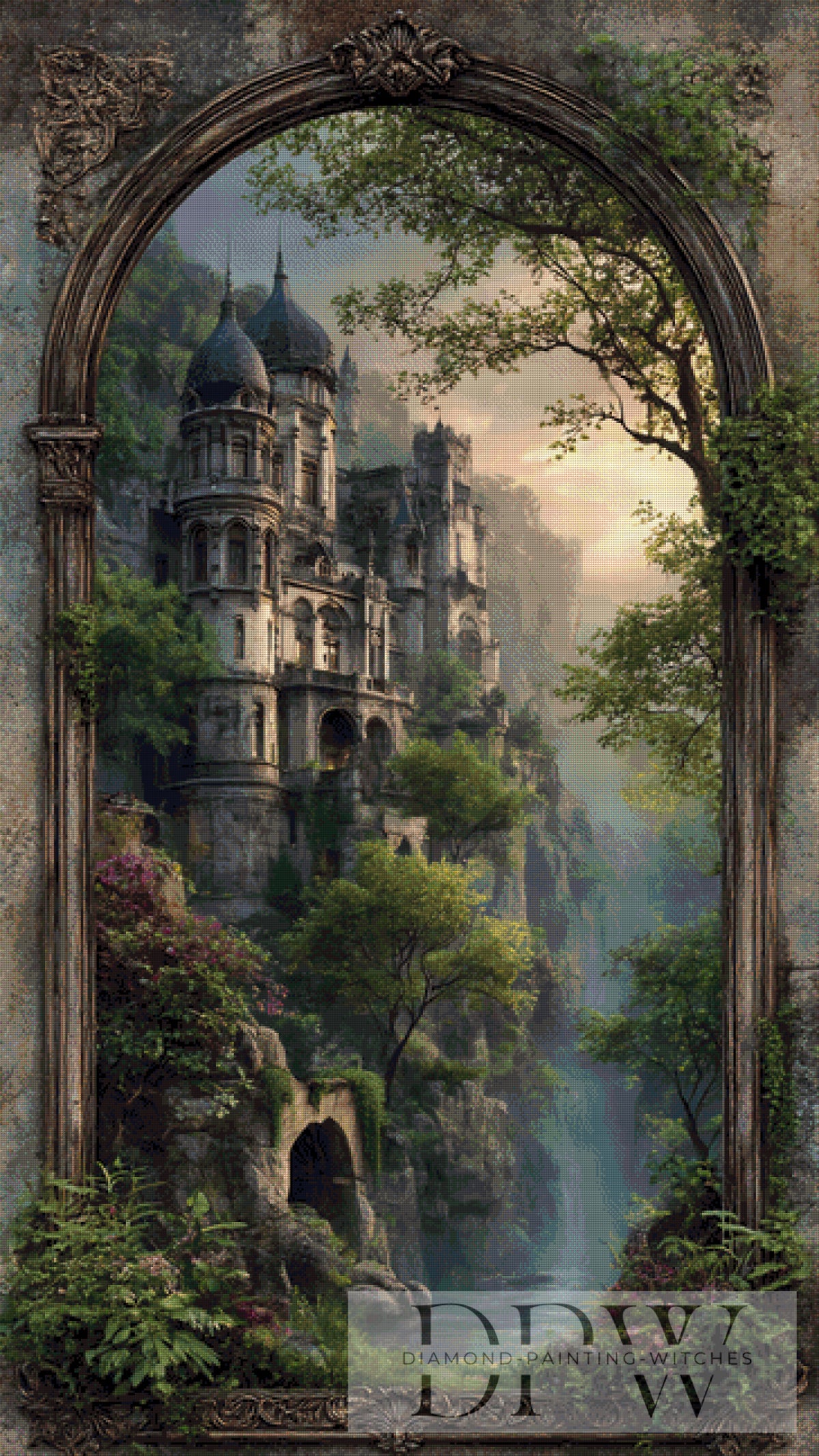 MorriganによるCastle Frame、135色使用