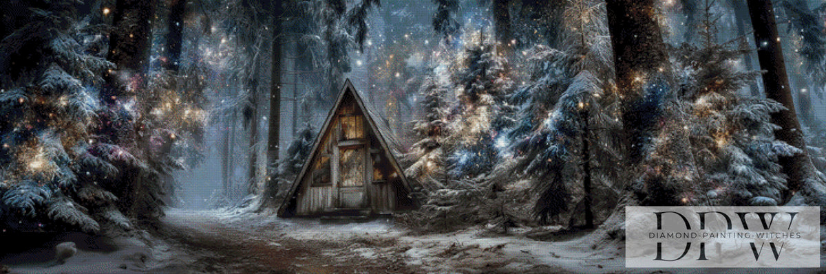 Magic cottage in the fairy tale forest by theA.art with 130 colors