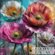 Bunter Mohn by CreatiVart mit 350 Farben