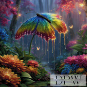 Rainbow Butterfly by QN with 330 colors