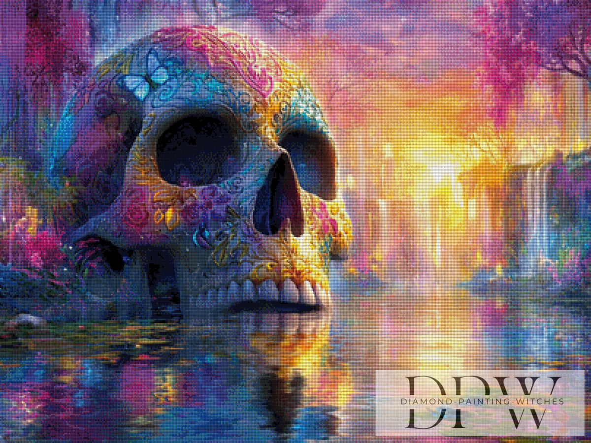 Bunte Skull Landschaft by Casalla Vendetta mit 340 Farben