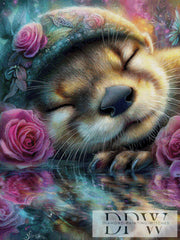 Tired little otter by Elly_A.I. with 270 colors