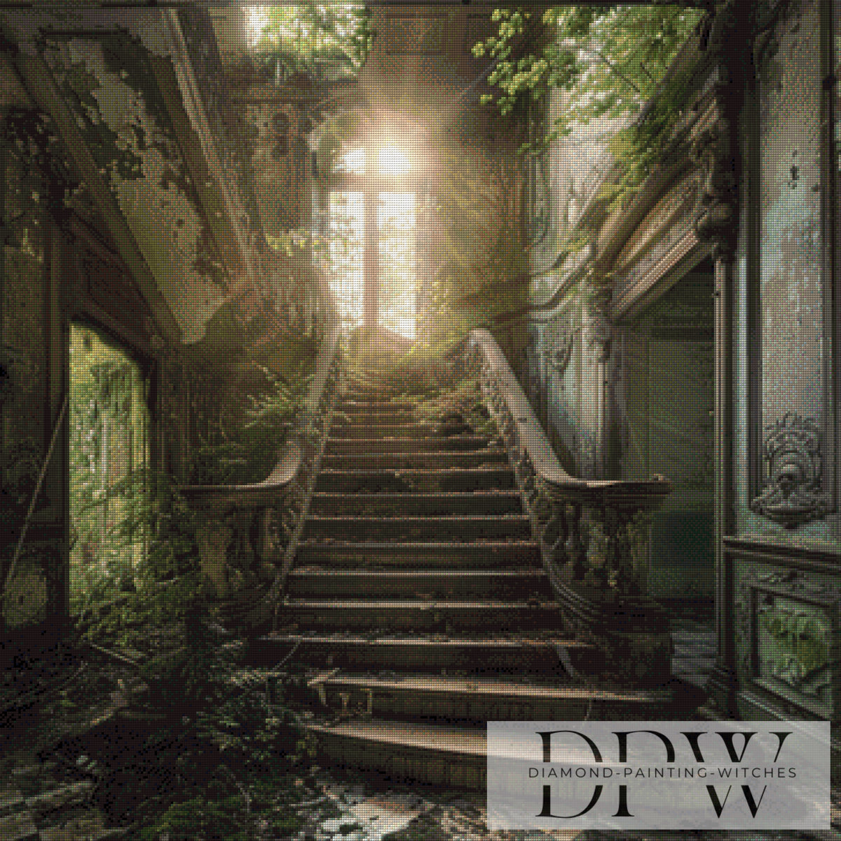 The Lost Staircase by ellufija with 100 colors
