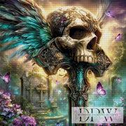 Geflügelter Skull by _sweet_loco_AI mit 270 Farben