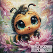 Cute bumblebee by Sweet_Loco_AI with 260 colors