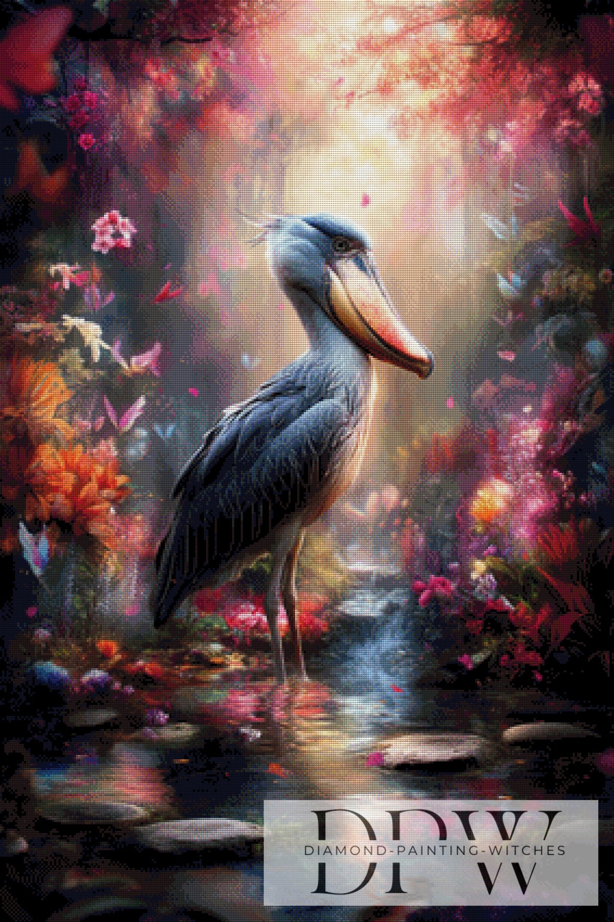 Shoebill II by ellufija with 290 colors