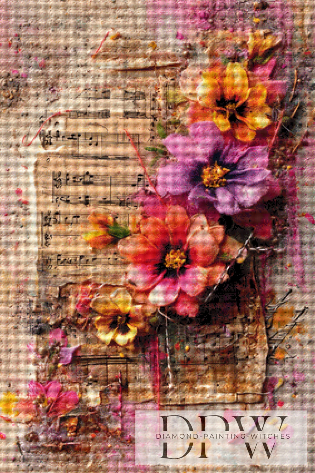 Vintage Floral by ellufija with 280 colors
