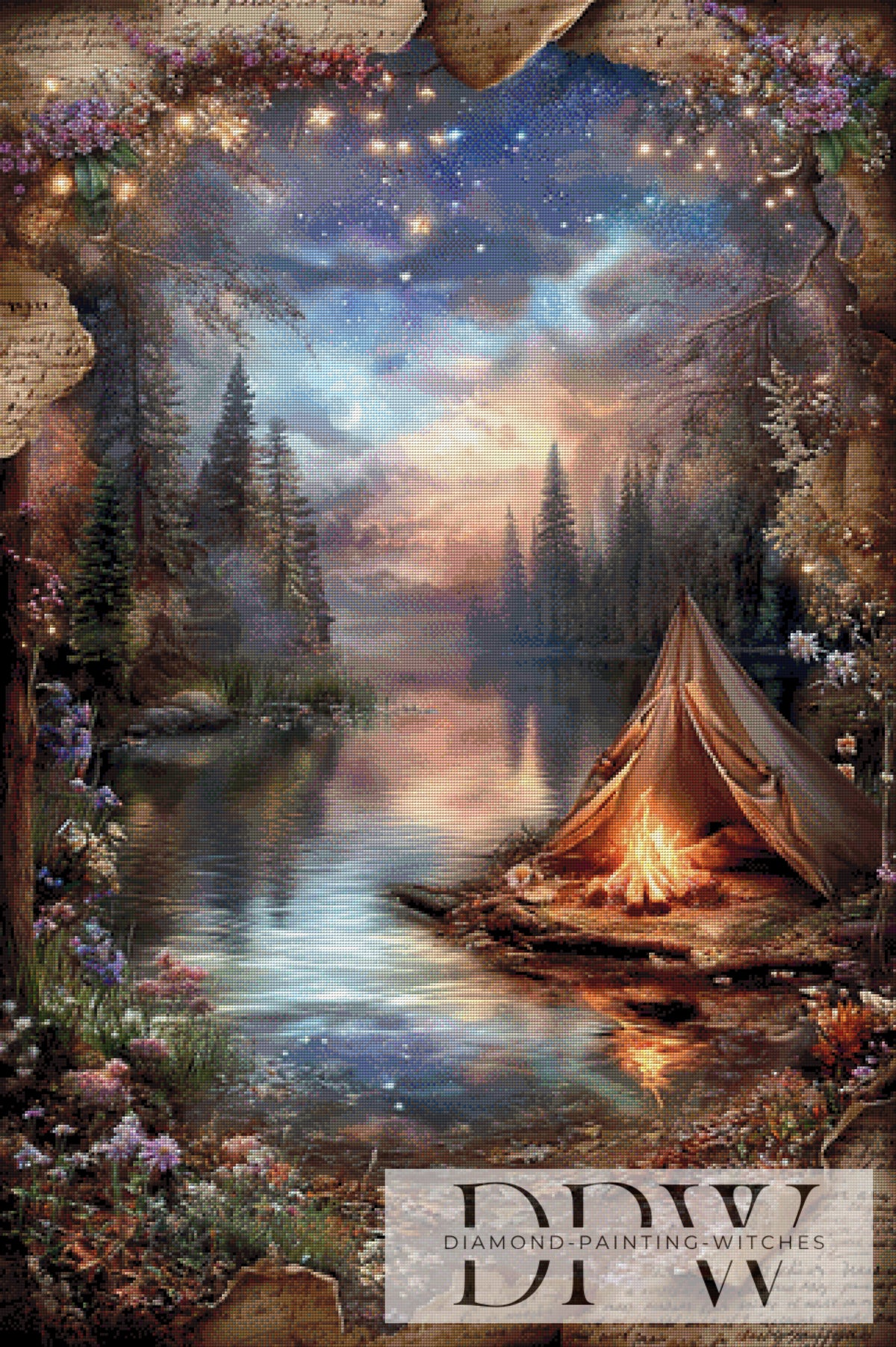 Vintage Campfire by ellufija with 250 colors