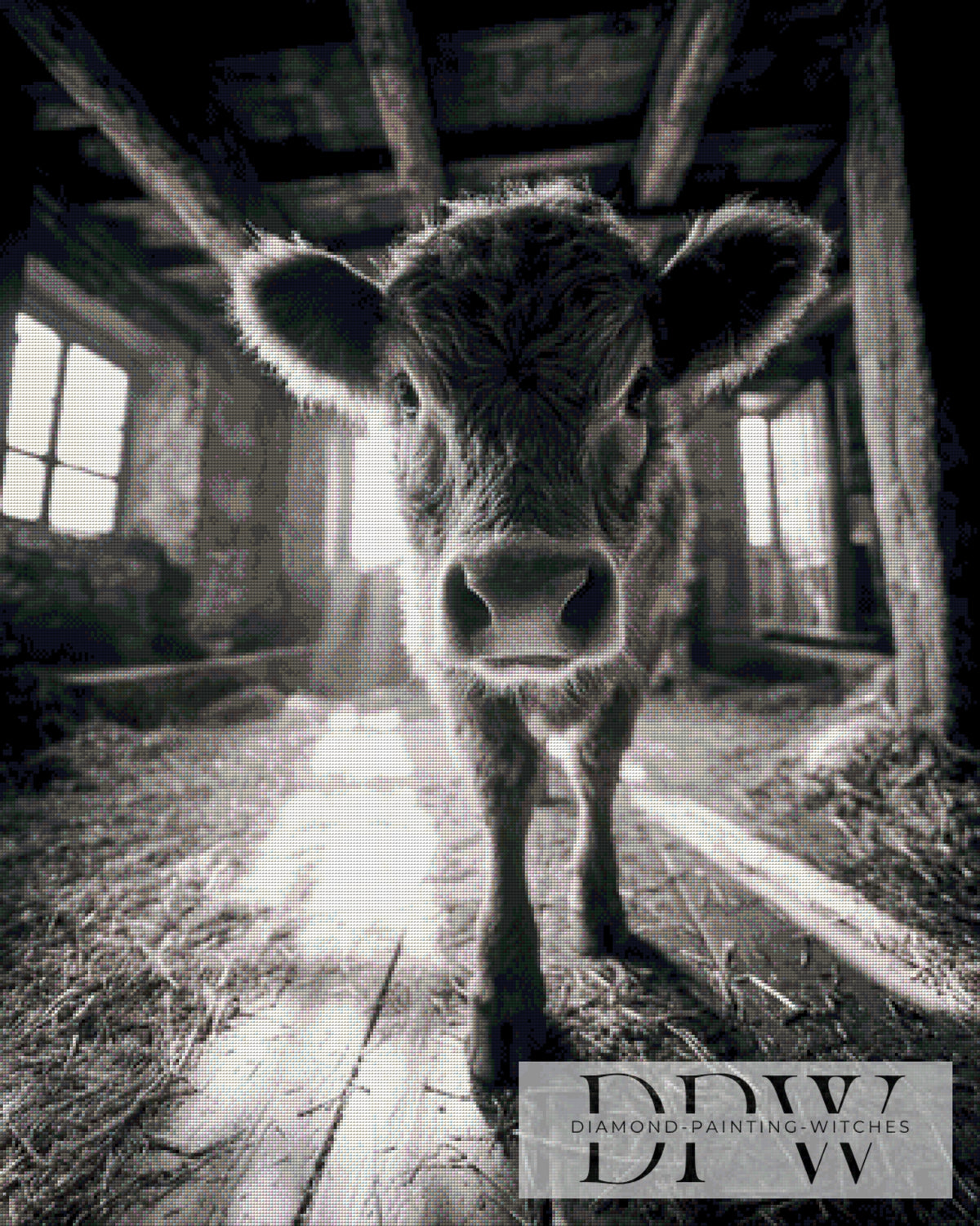 In the cow shed Anno 1890 by ellufija with 50 colors