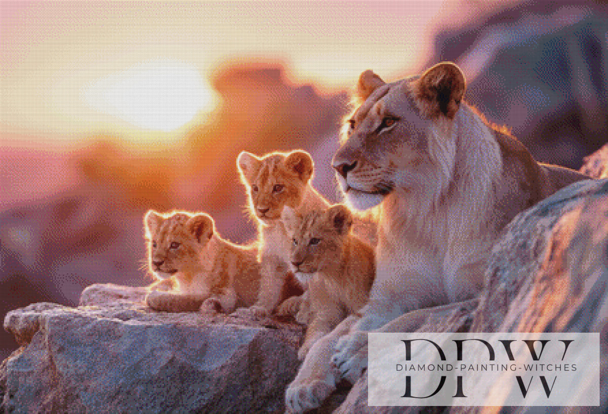 Lion Family by theA.art mit 155 Farben
