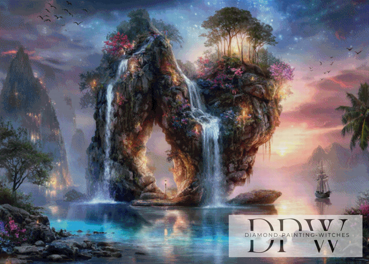 Fantasy Island（作者：Elly_A.I.）、140x100、260cm、260色