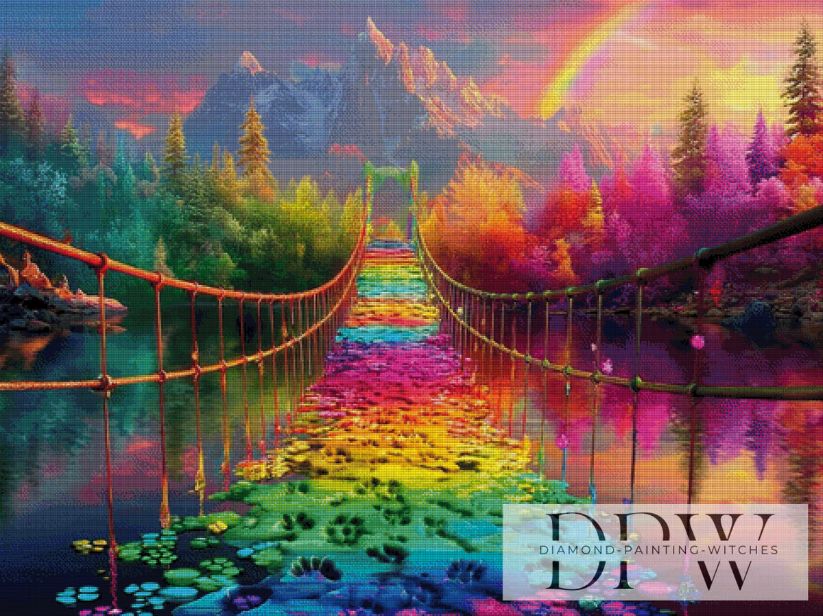 Rainbow Bridge by QN with 380 colors