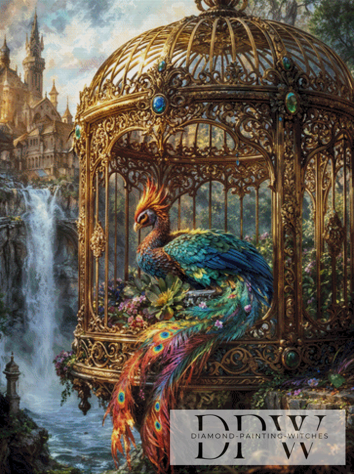 Pixxel PicsによるRainbow Phoenix、300色使用
