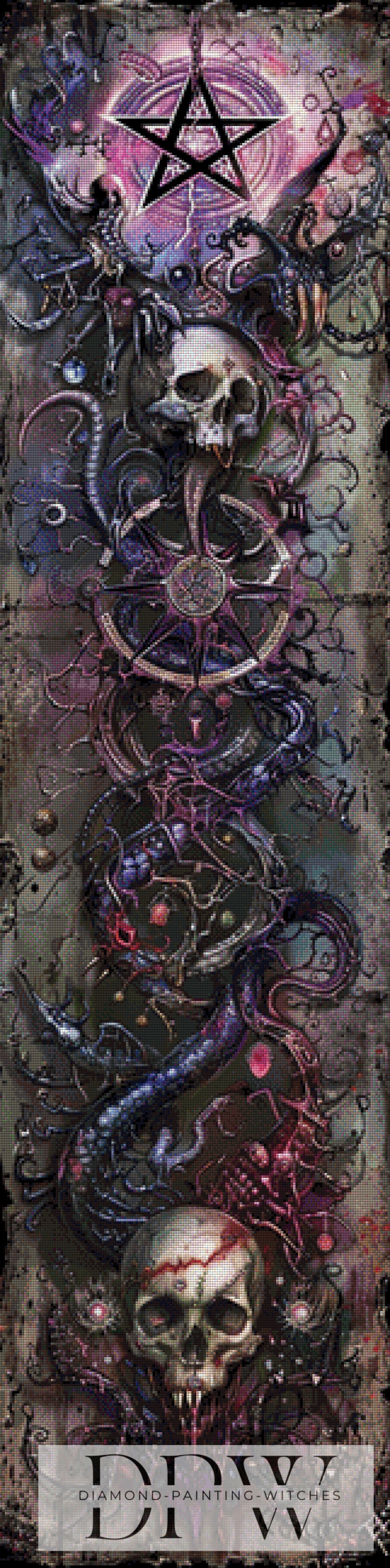Pixxel PicsによるPurple Skulls（165色）