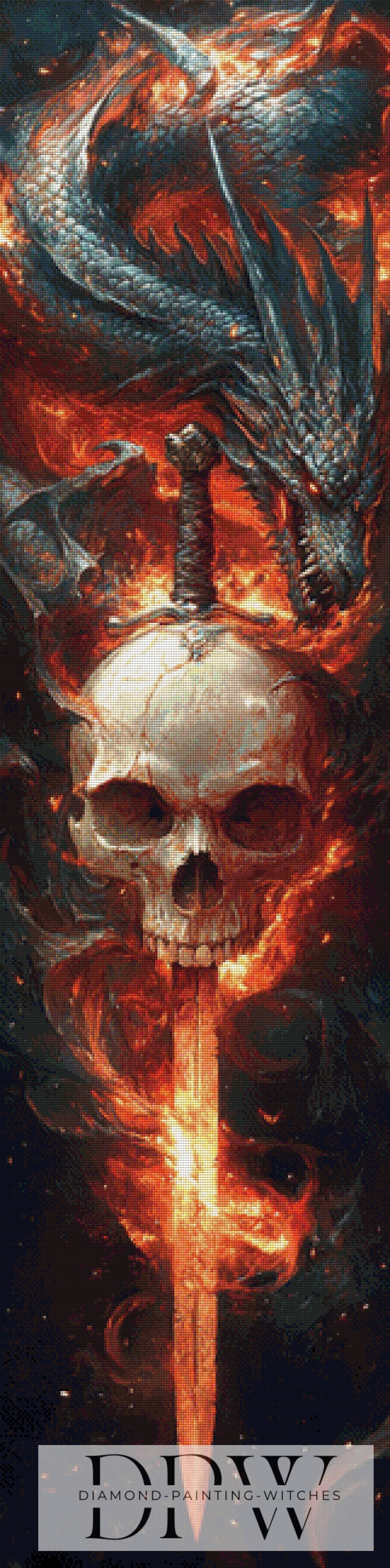 Pixxel Pics作「Dragon Skull」、185色使用