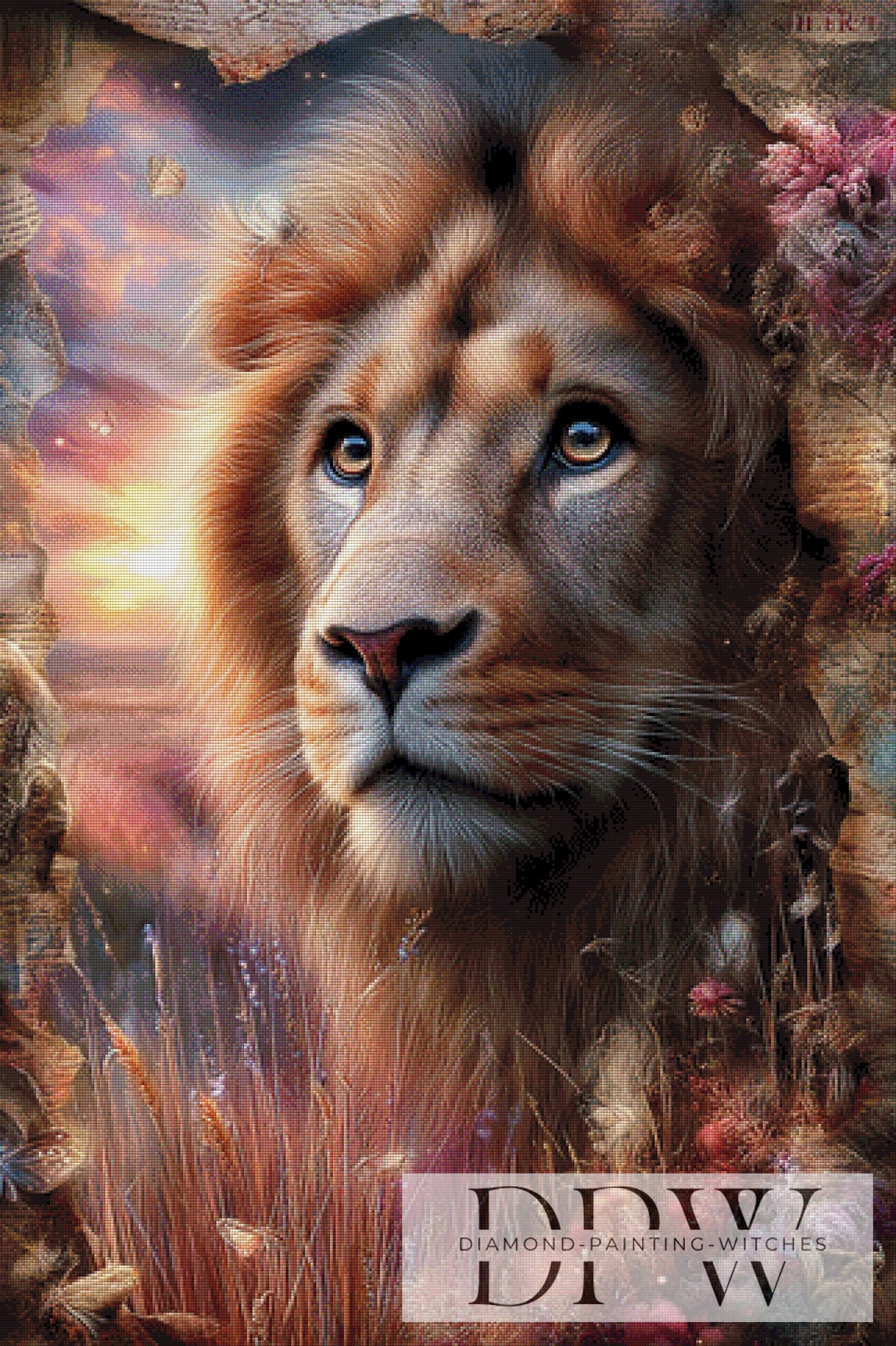 Vintage Lion by ellufija with 190 colors