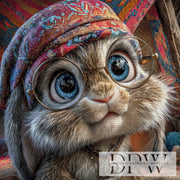 Hasi mit Brille by CreatiVart mit 260 Farben