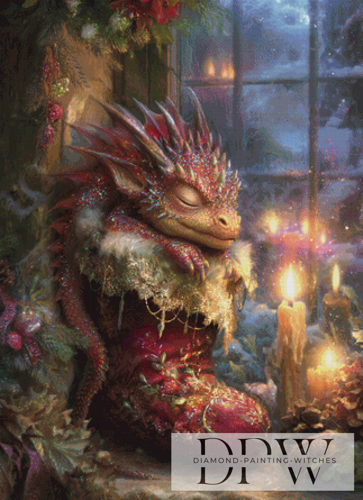 Maggieによる「ドラゴンの贈り物」、240色使用
