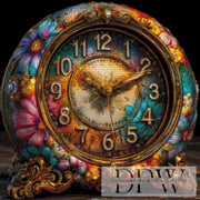 Clock of Flowers by Casalla Vendetta mit 280 Farben