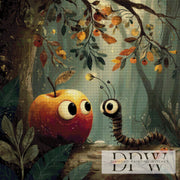 Wurm trifft Apfel by QN mit 155 Farben