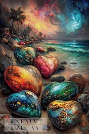 Catill作『Herzen am Strand』、340色