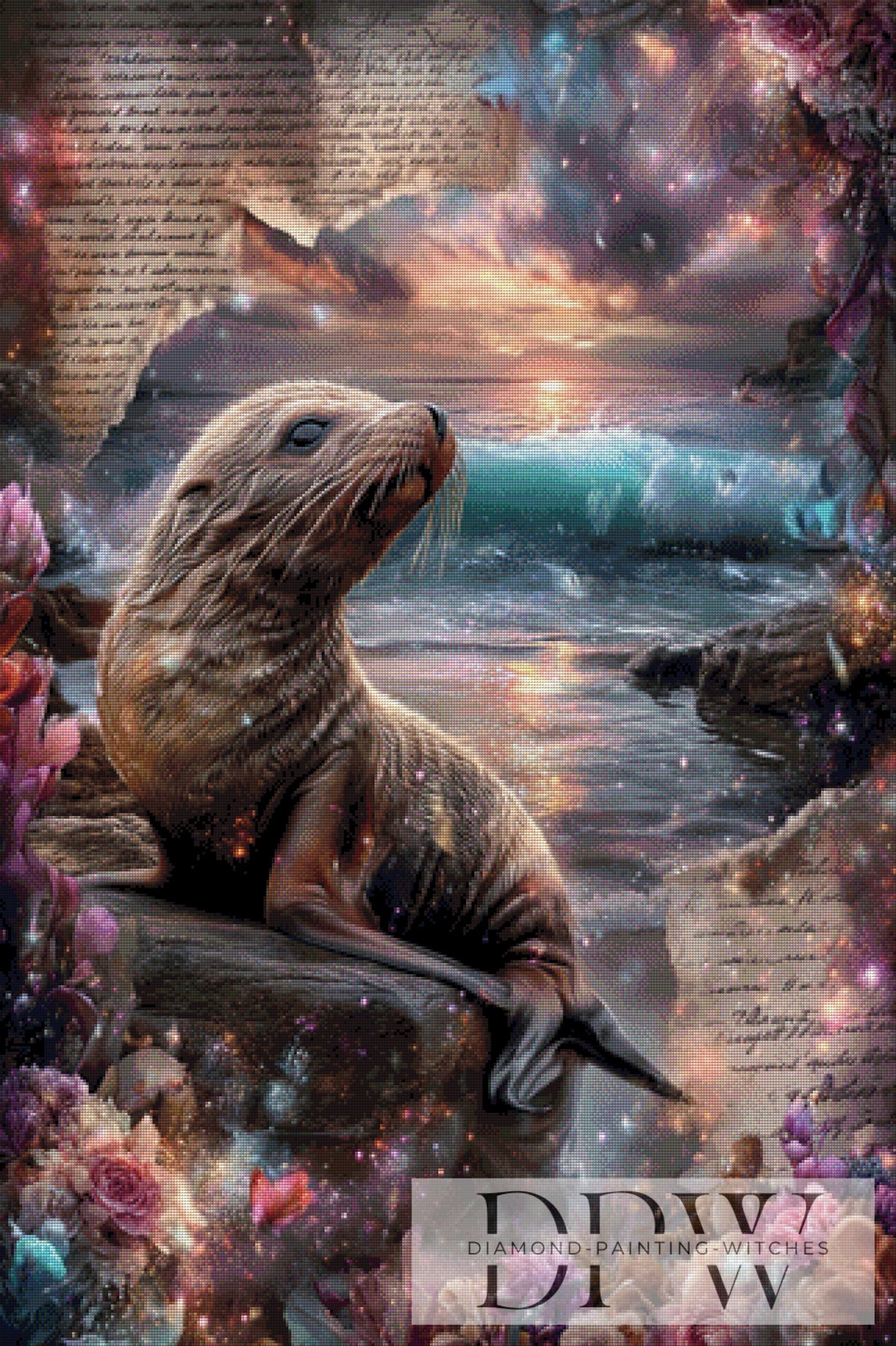 Vintage Sea Lion by ellufija with 230 colors
