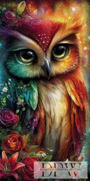 Colorful Fluff Owl by Elly_A.I with 350 colors
