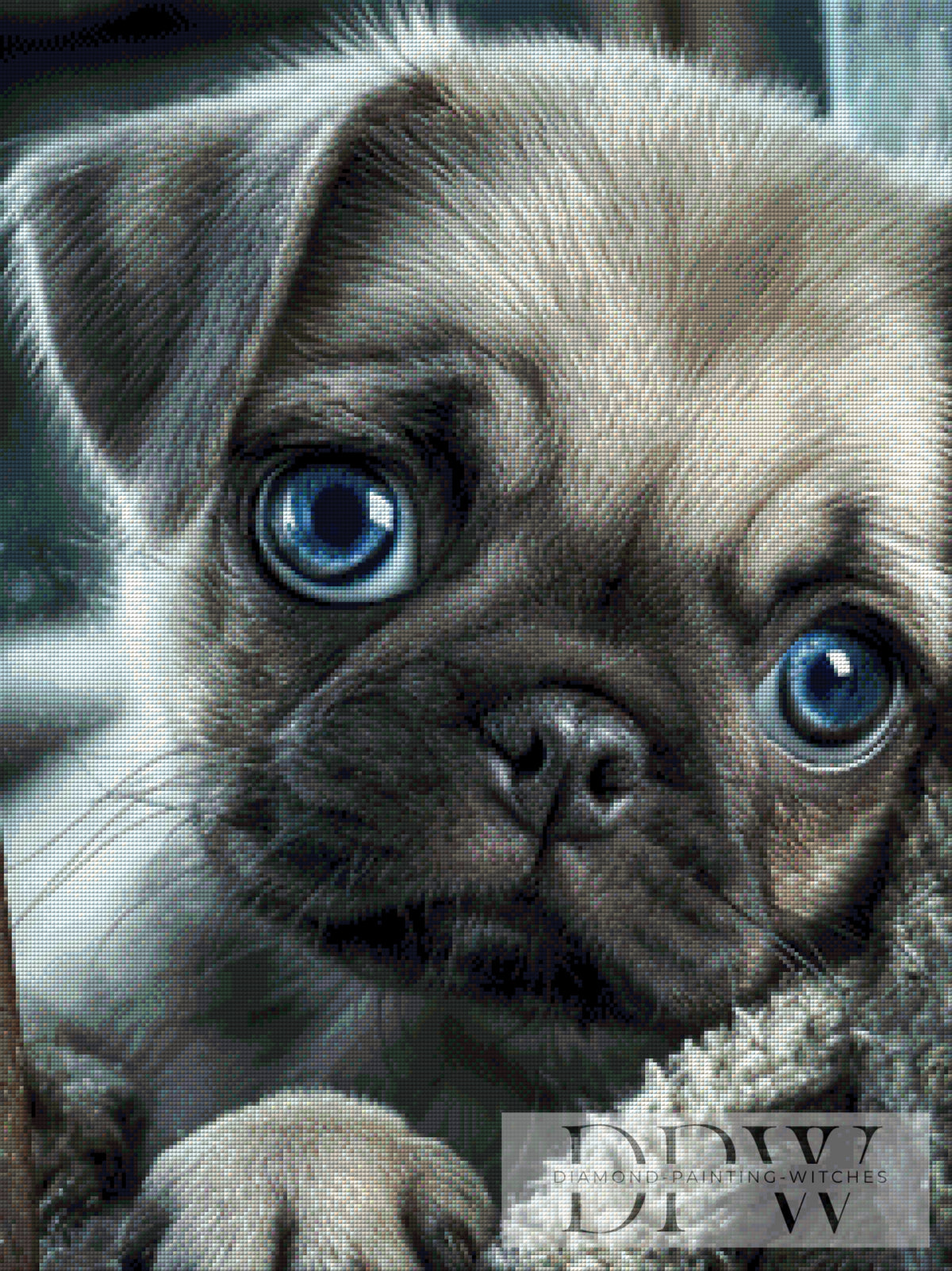 Mops by Elly_A.I. mit 95 Farben