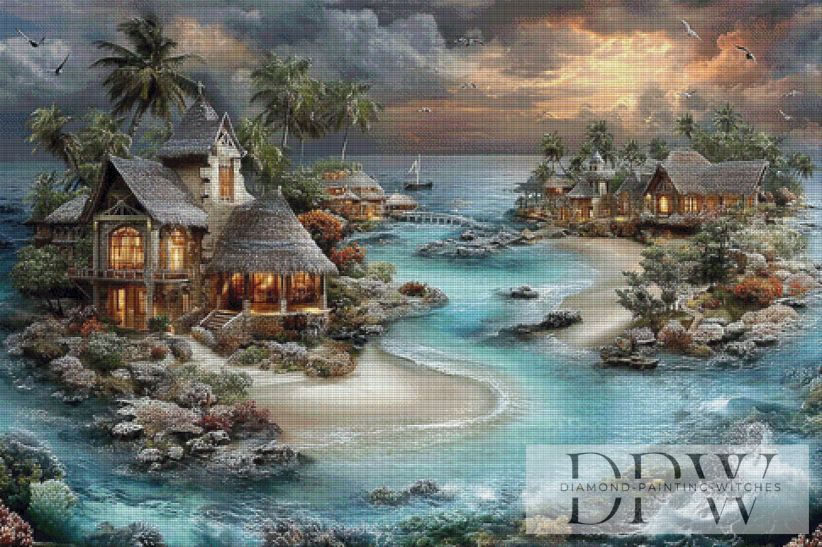 Lagoon Idyll by Elly_A.I. with 220 colors