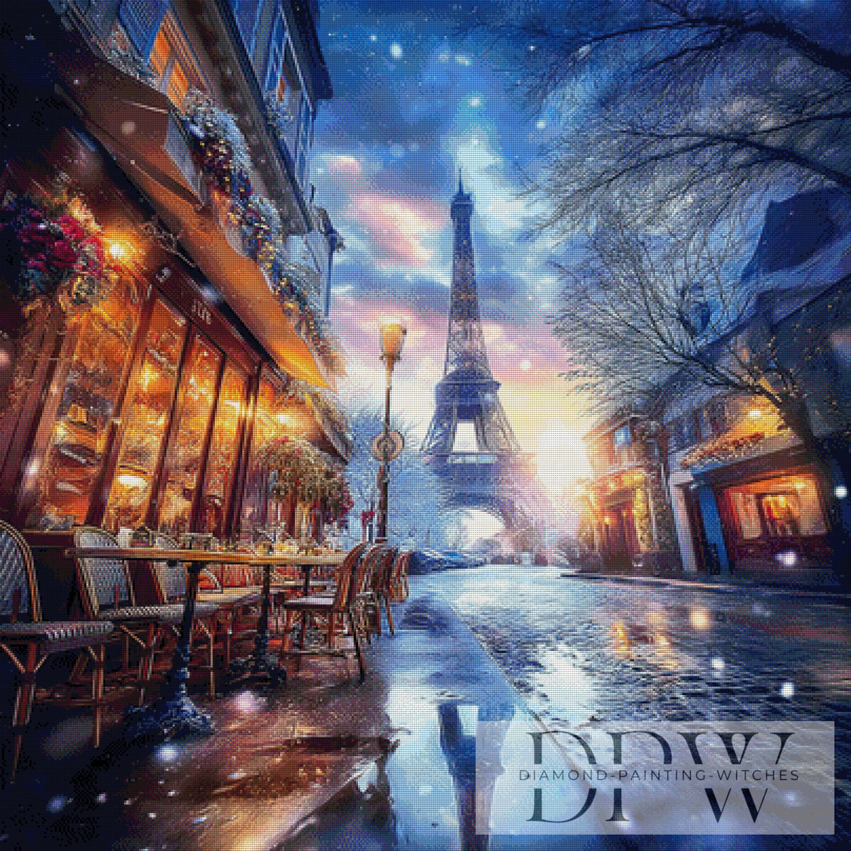 Winter in Paris by ellufija with 260 colors