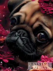 Süßer Mops by CreatiVart mit 170 Farben