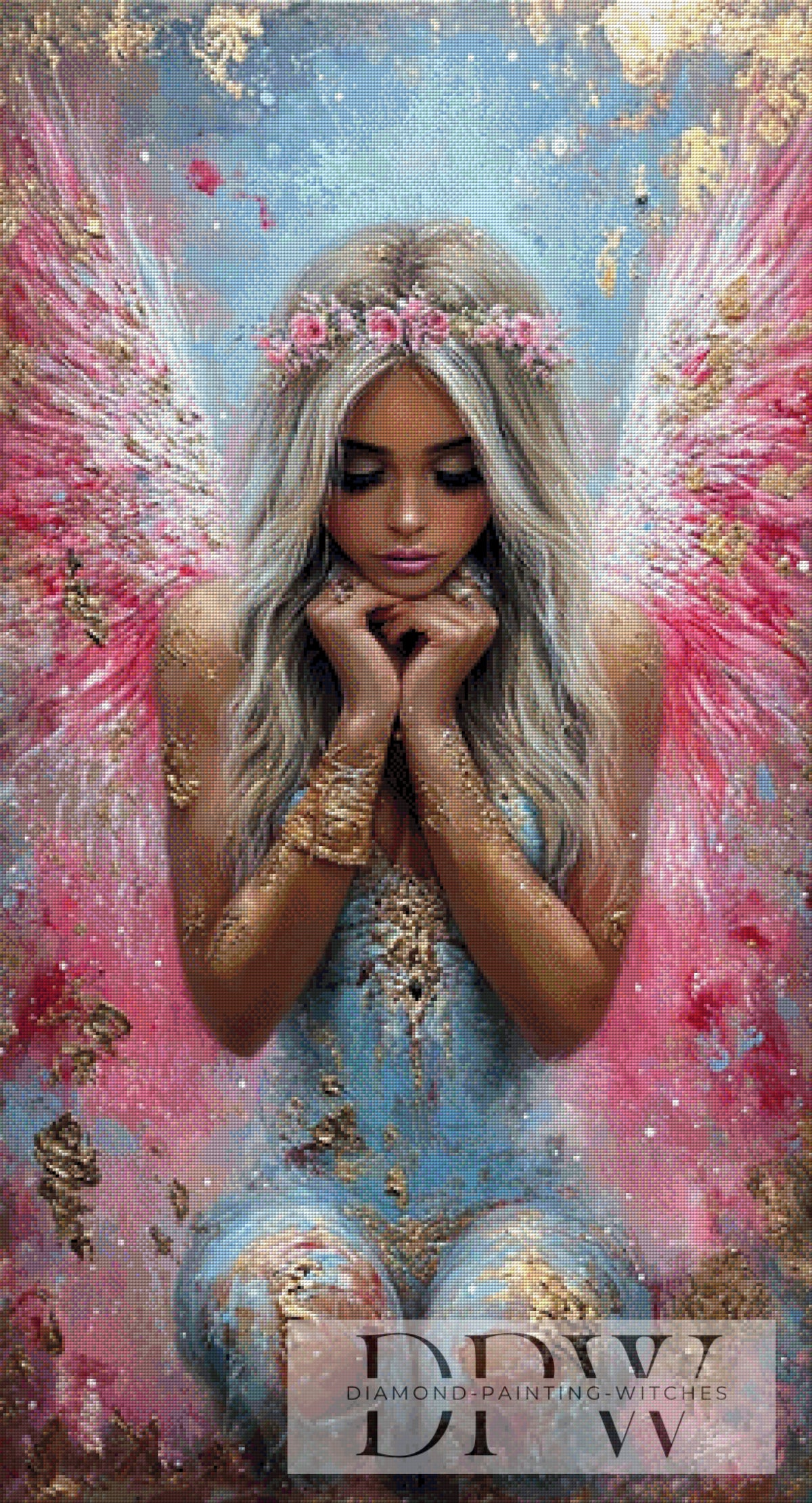 Whitegold Angel by Elly_A.I. with 230 colors