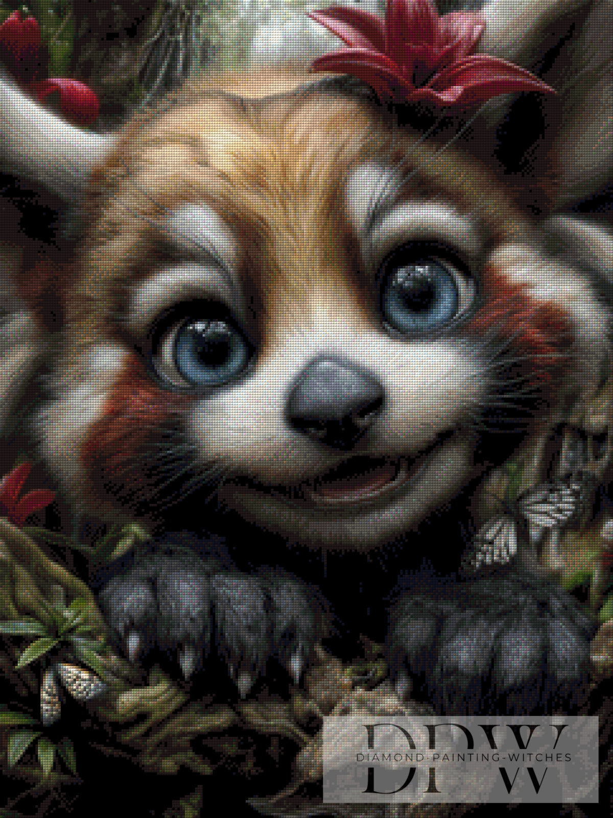 CreatiVartによるレッサーパンダ、150色