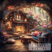 Forest cabin by ellufija with 280 colors