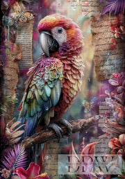 Vintage Parrot by ellufija with 300 colors