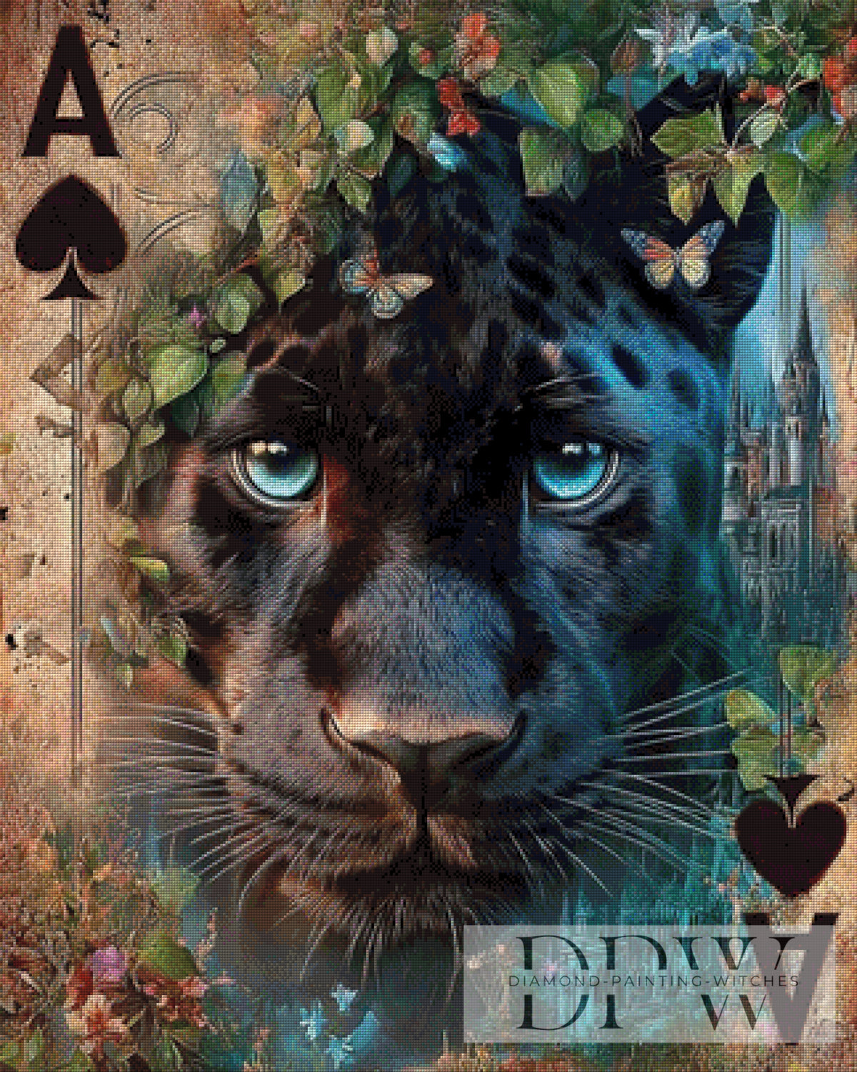 Spielkarte Panther by Elly_A.I. mit 250 Farben