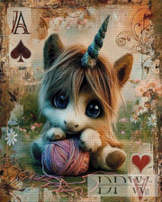 Spielkarte Einhorn by Elly_A.I. mit 270 Farben