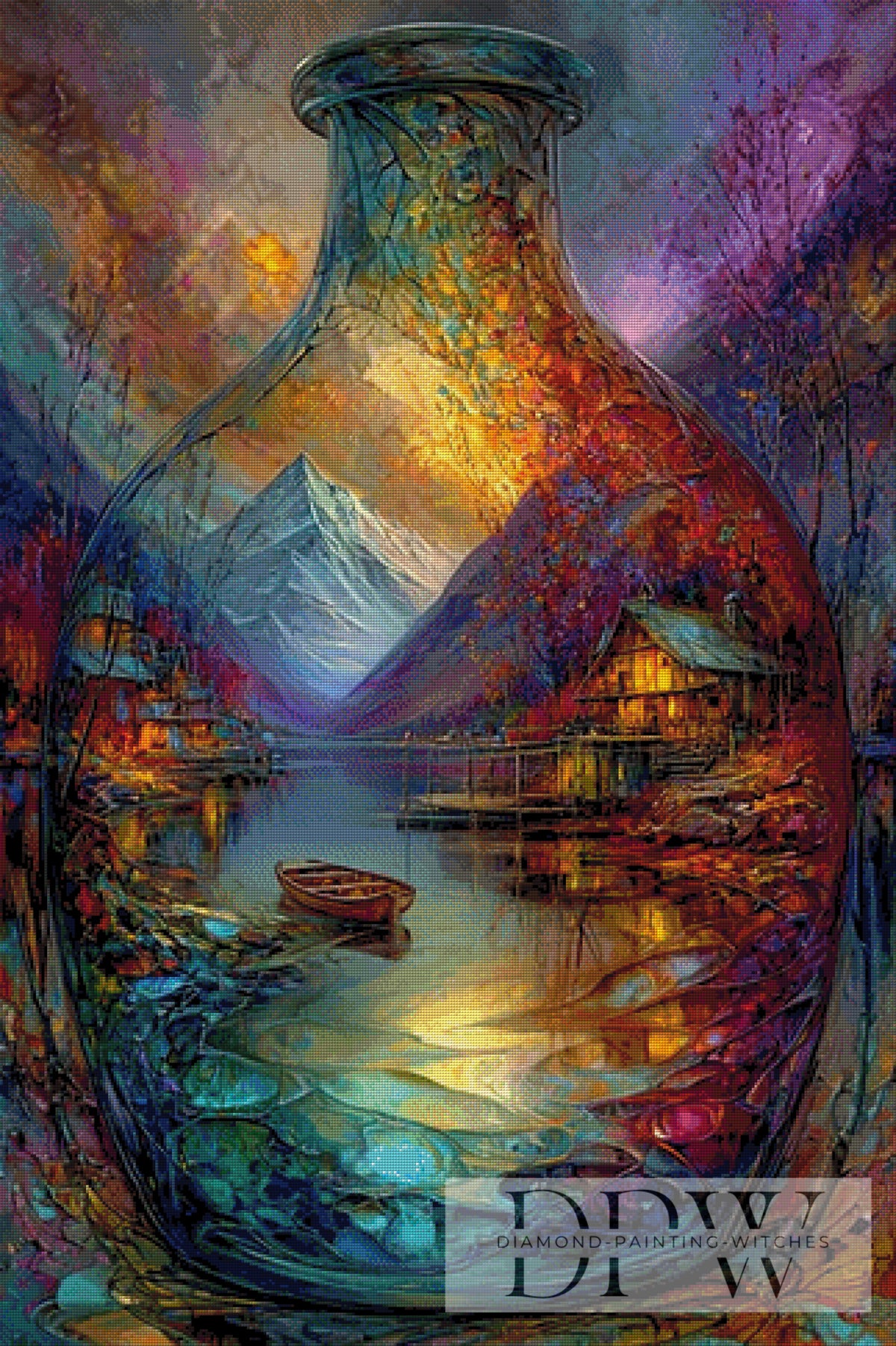 The Silent Journey in a Glass by Catill with 320 Colors