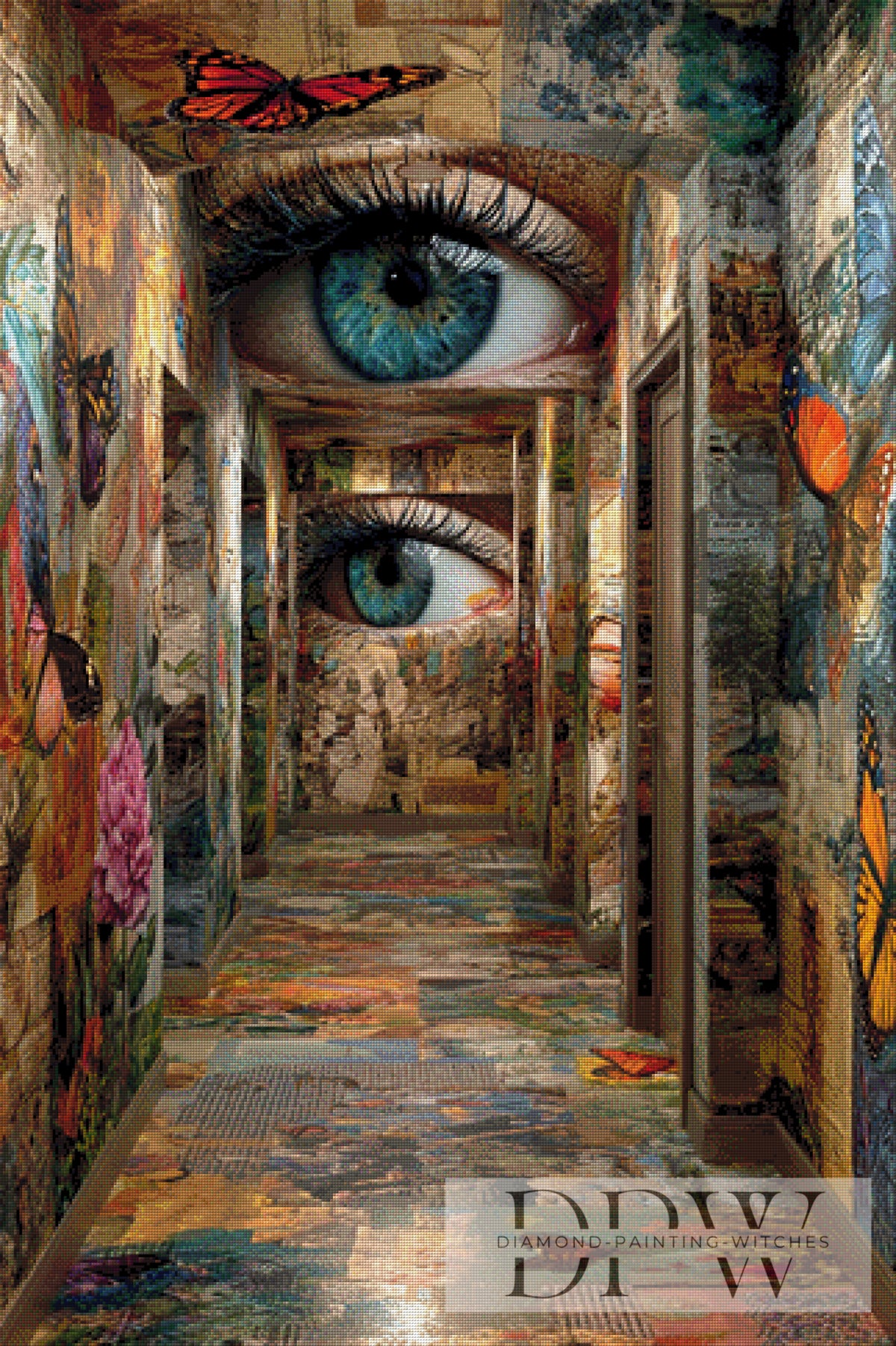 Surreal Floor by Moonlight with 290 colors