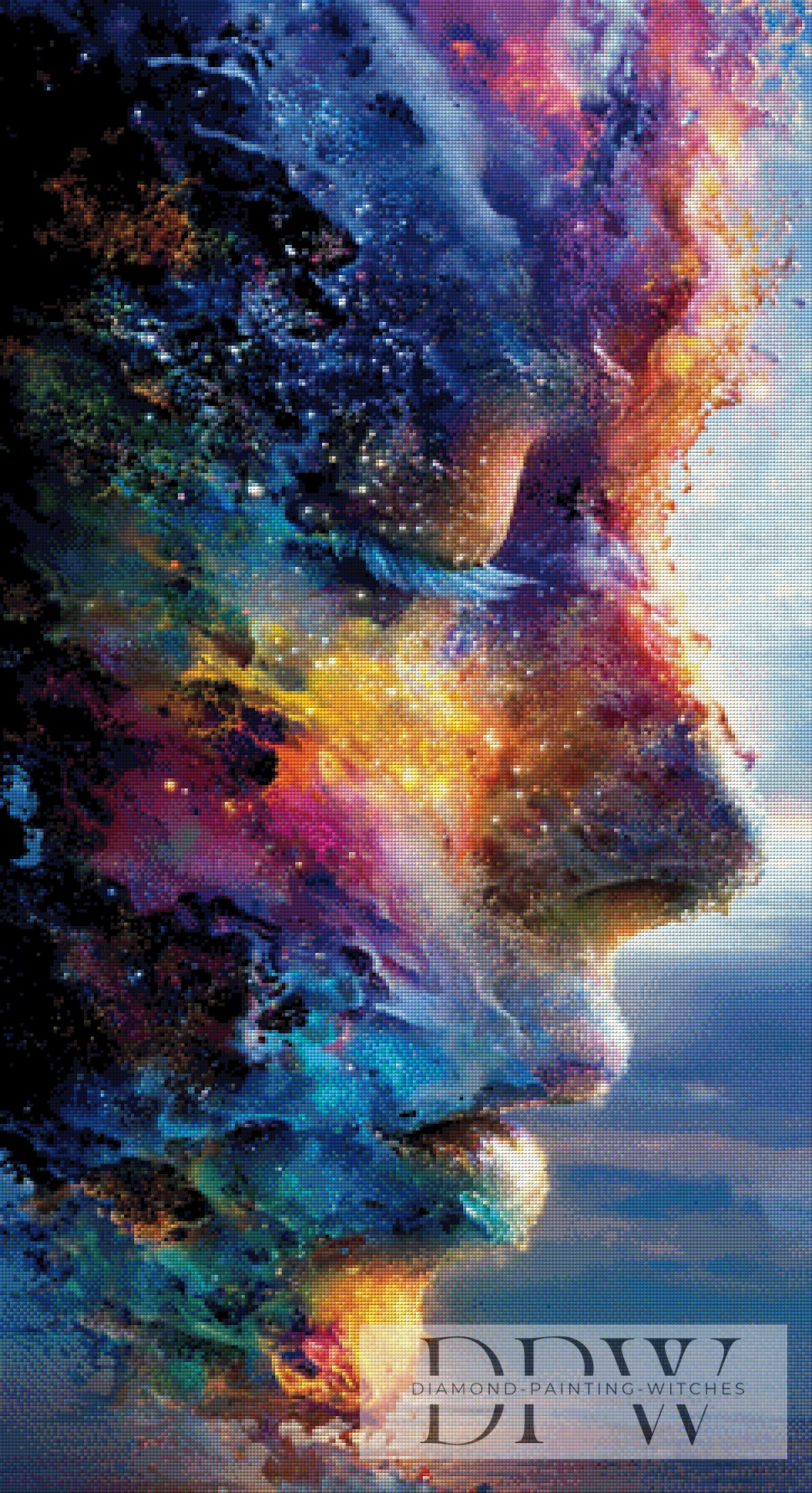 Cosmic Face by theA.art with 310 colors