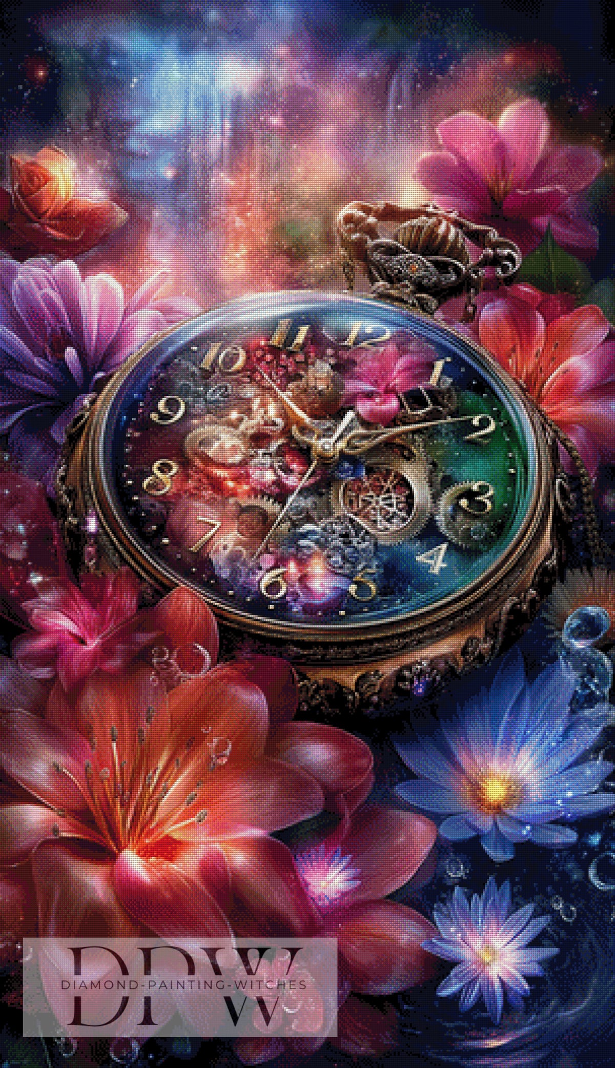 Dreamy Clock by ellufija with 350 colors