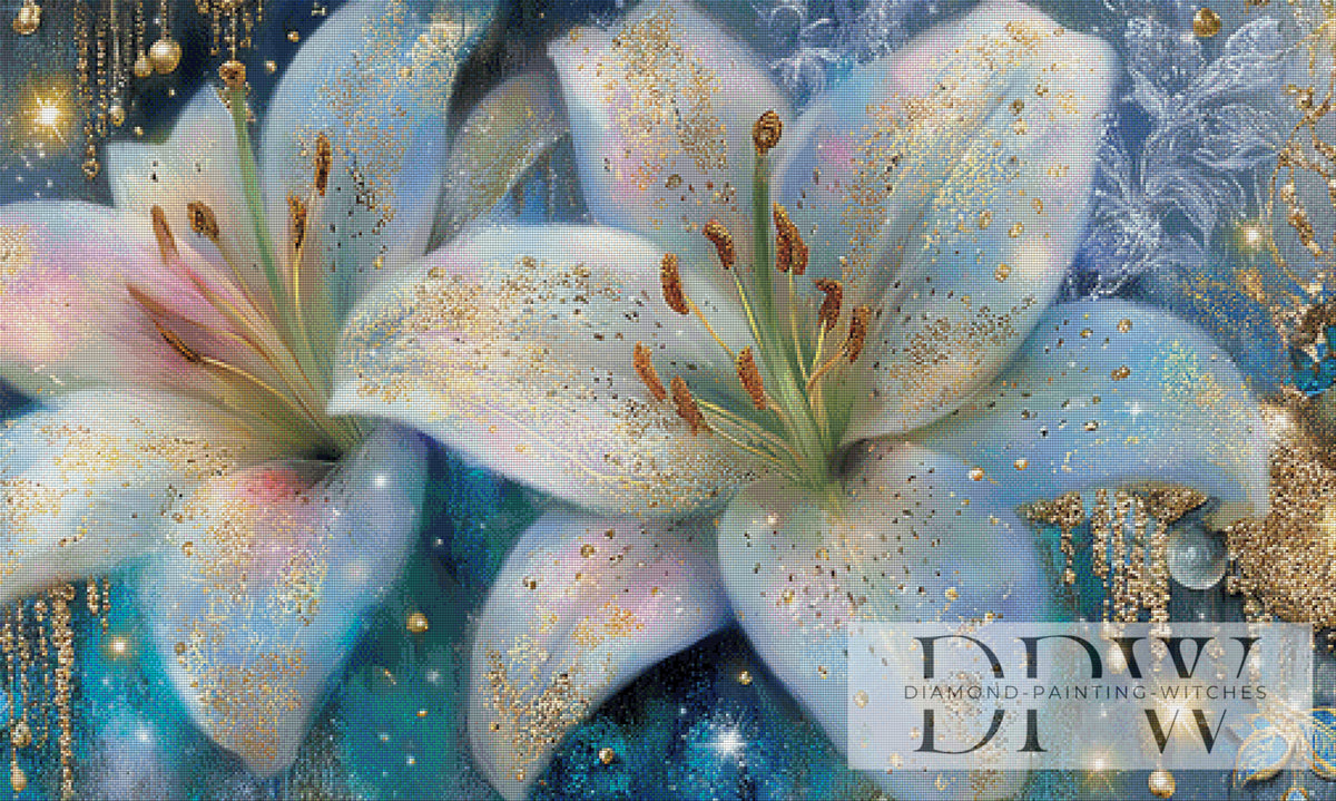 White Lilies by Elly_A.I with 270 colors
