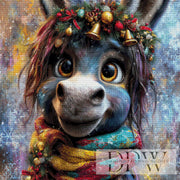 Little Bell Donkey by CreatiVart with 300 colors