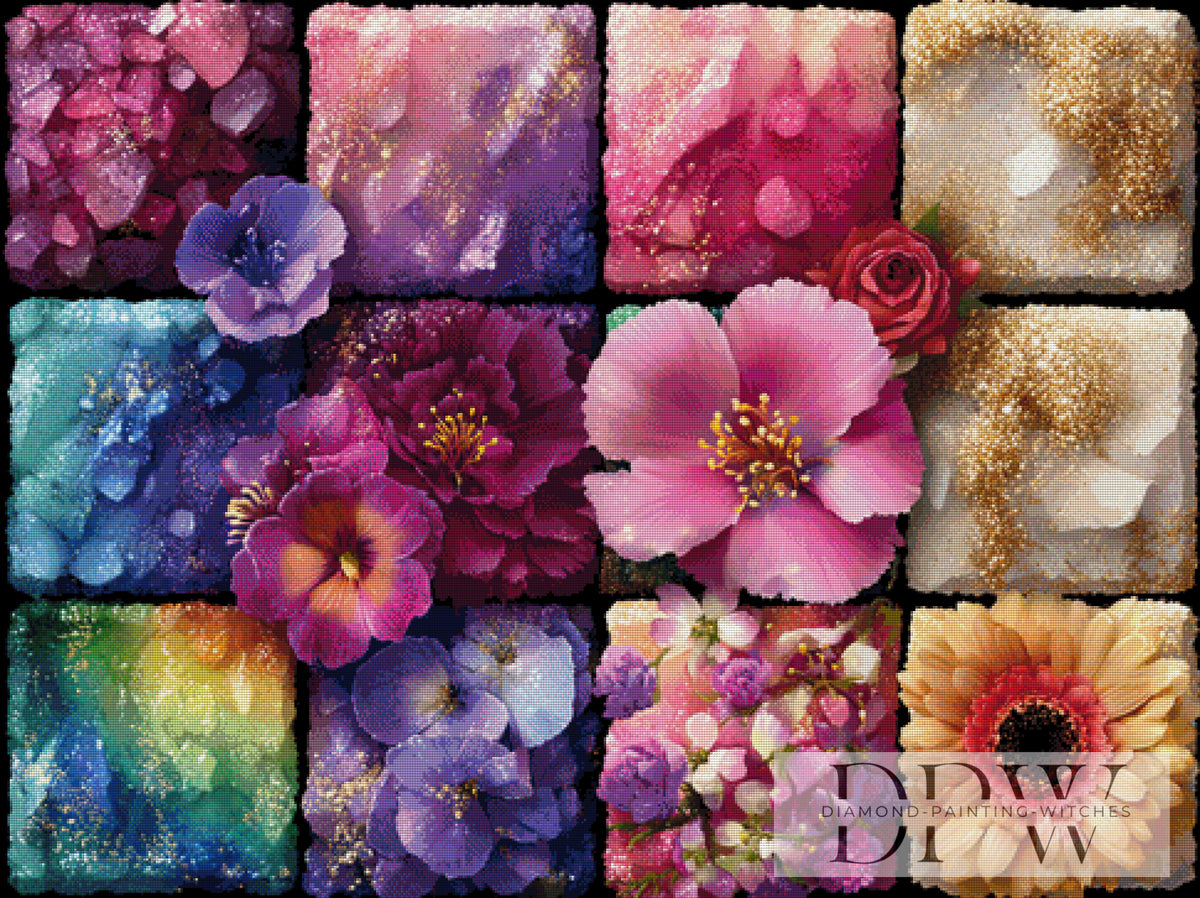 theA.artによる「Blumenmosaik III」（400色）