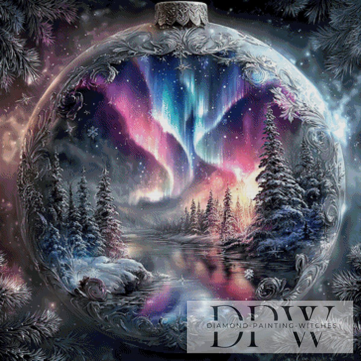 Northern Lights in the Sphere by ellufija with 195 colors